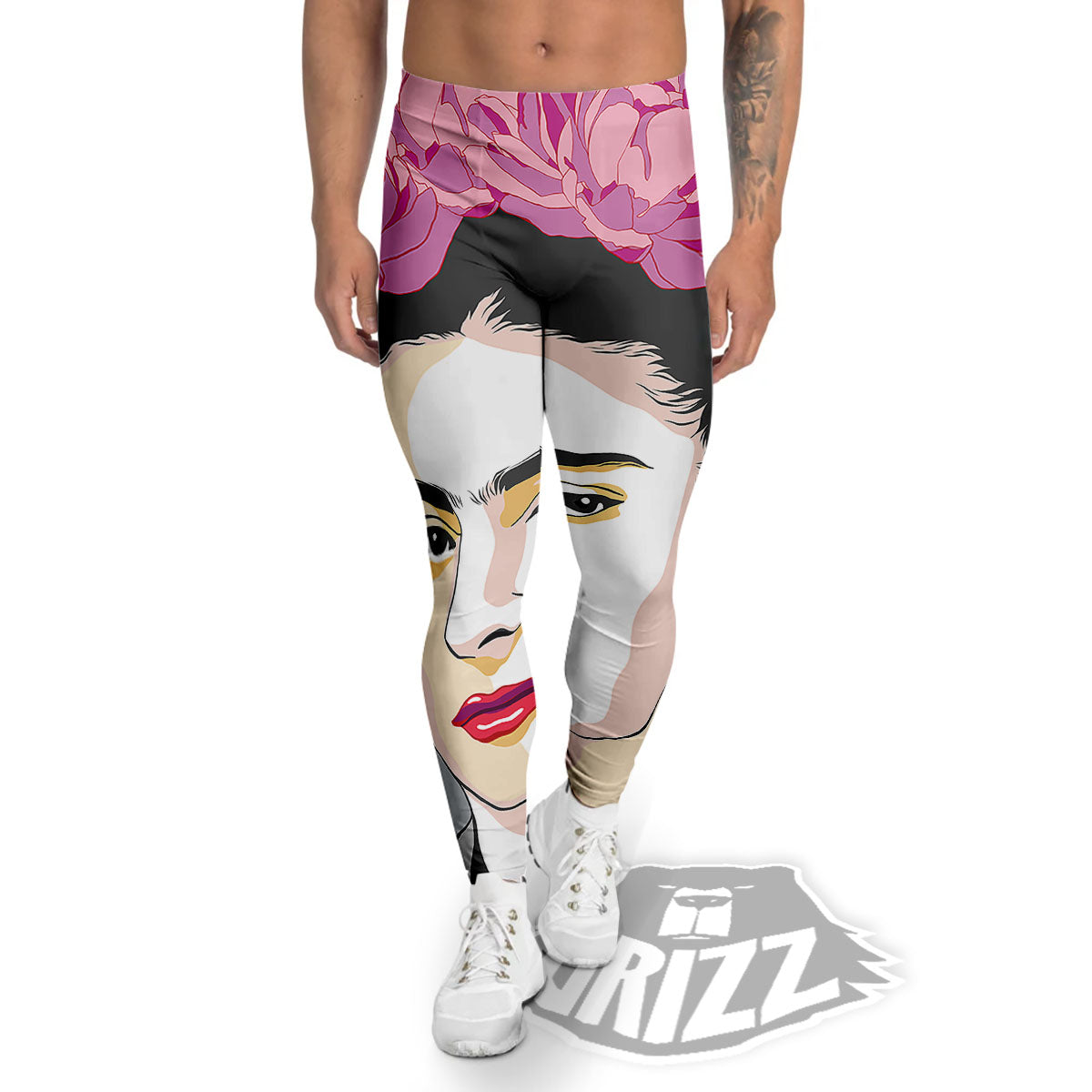 Carmen Frida Kahlo Magdalena Print Men's Leggings-grizzshop