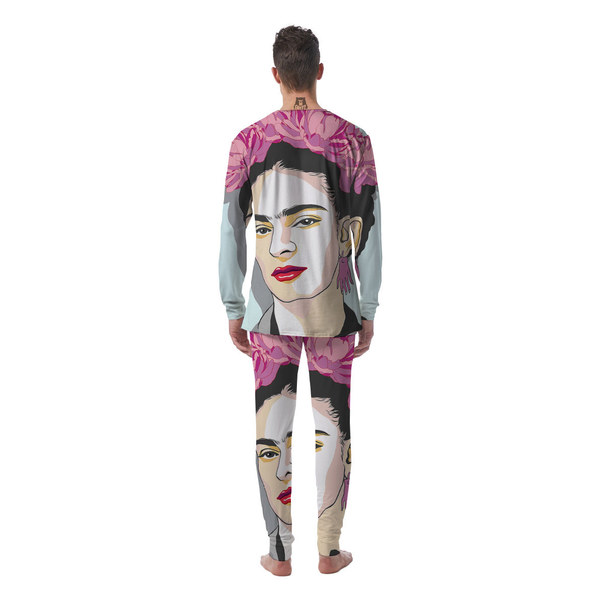 Carmen Frida Kahlo Magdalena Print Men's Pajamas-grizzshop