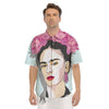 Carmen Frida Kahlo Magdalena Print Men's Short Sleeve Shirts-grizzshop