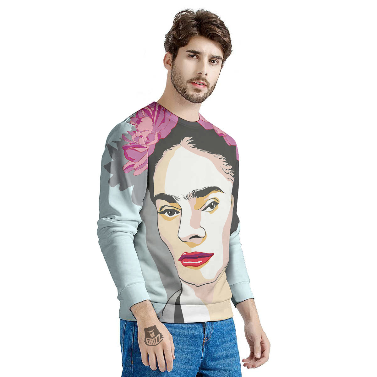 Carmen Frida Kahlo Magdalena Print Men's Sweatshirt-grizzshop