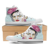 Carmen Frida Kahlo Magdalena Print White High Top Shoes-grizzshop