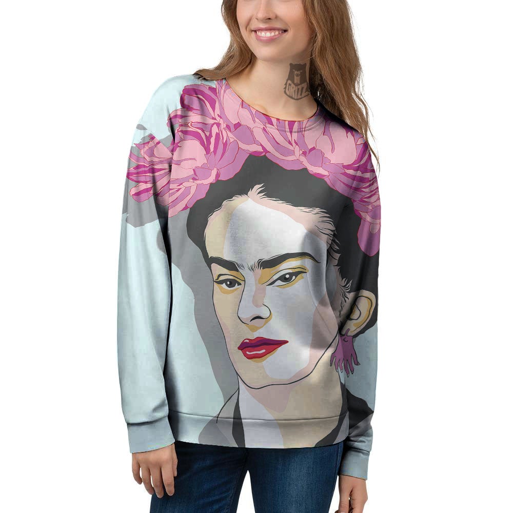 Carmen Frida Kahlo Magdalena Print Women's Sweatshirt-grizzshop
