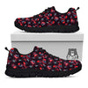 Carnation Black And Red Print Pattern Black Sneaker-grizzshop