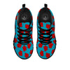 Carnation Blue And Red Print Pattern Black Sneaker-grizzshop