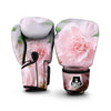 Carnation Flower Pink Print Boxing Gloves-grizzshop