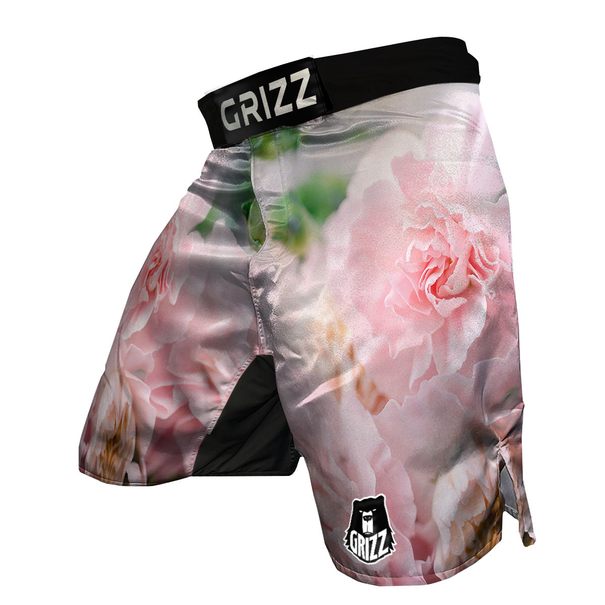 Carnation Flower Pink Print MMA Shorts-grizzshop