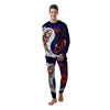 Carp Koi Fish Yin And Yang Print Men's Pajamas-grizzshop