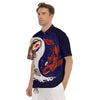 Carp Koi Fish Yin And Yang Print Men's Short Sleeve Shirts-grizzshop