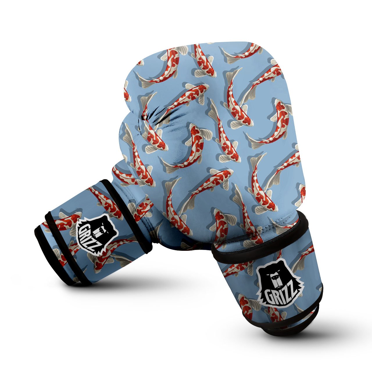 Carp Koi Print Pattern Boxing Gloves-grizzshop