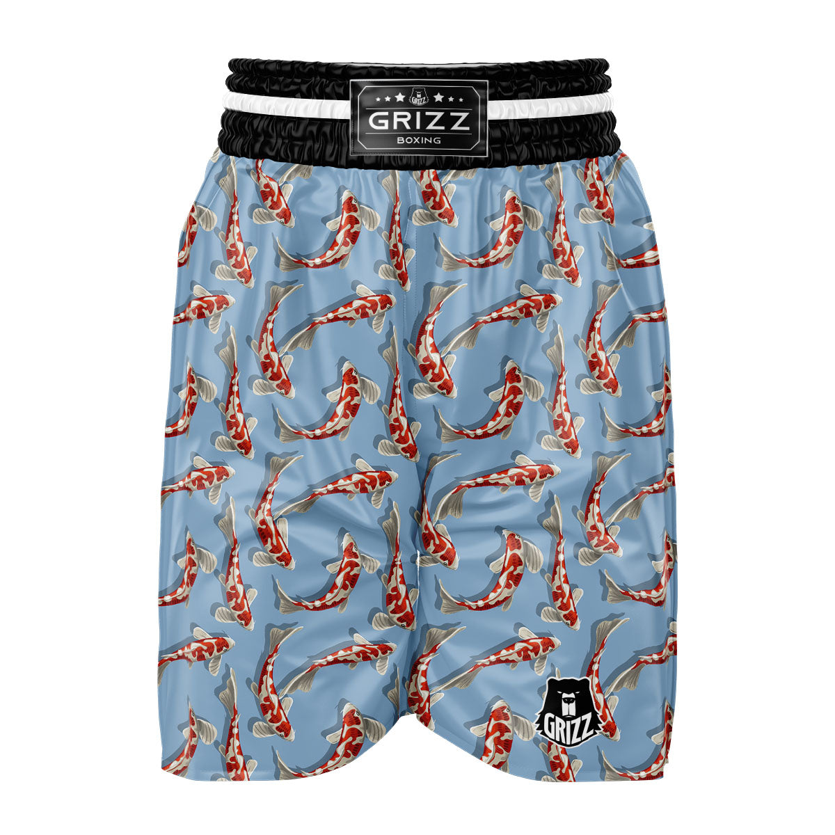 Carp Koi Print Pattern Boxing Shorts-grizzshop