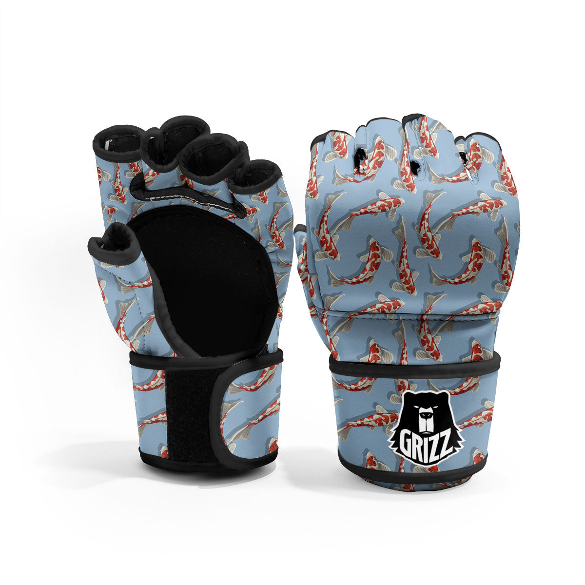Carp Koi Print Pattern MMA Gloves-grizzshop