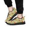 Carrot And Rabbit Print Pattern Black Sneaker-grizzshop