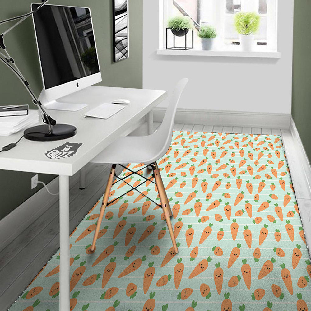 Carrot Cute Print Pattern Floor Mat-grizzshop