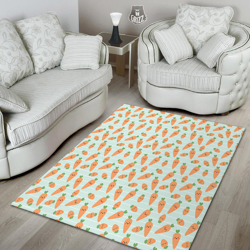 Carrot Cute Print Pattern Floor Mat-grizzshop