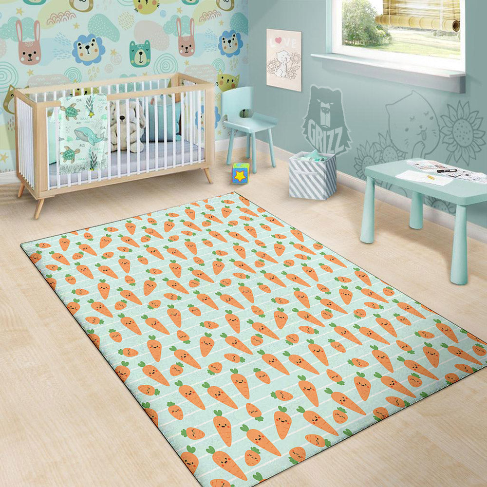 Carrot Cute Print Pattern Floor Mat-grizzshop