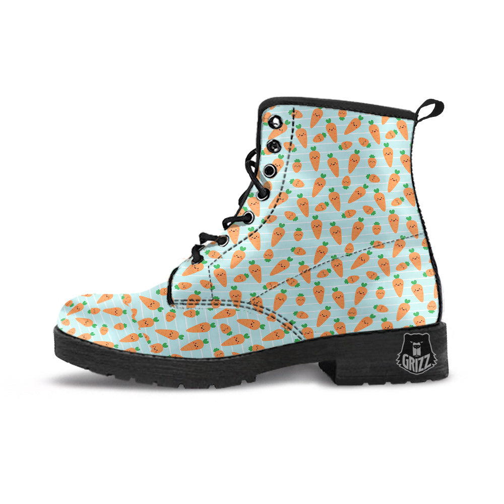 Carrot Cute Print Pattern Leather Boots-grizzshop