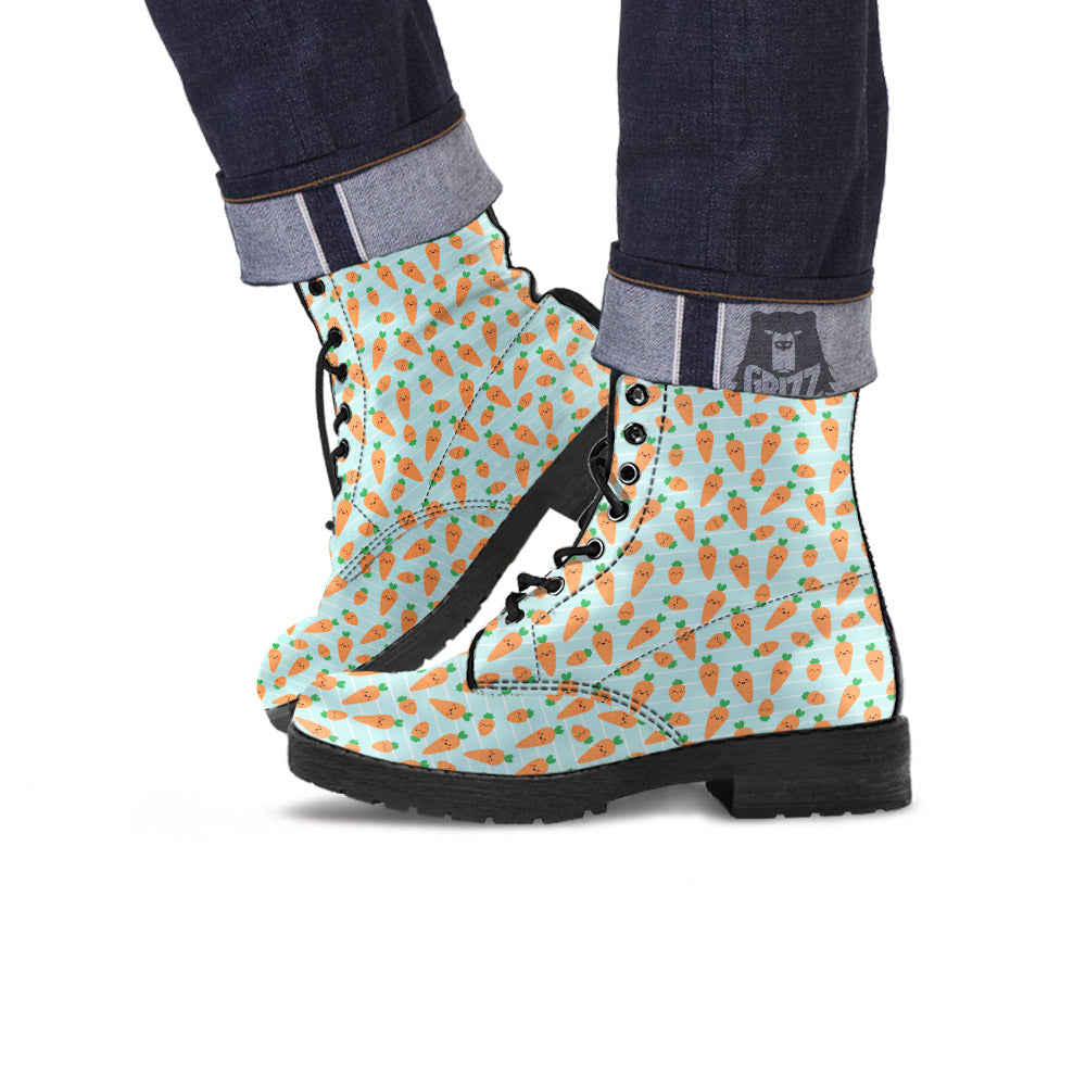 Carrot Cute Print Pattern Leather Boots-grizzshop