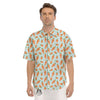 Carrot Cute Print Pattern Men's Short Sleeve Shirts-grizzshop