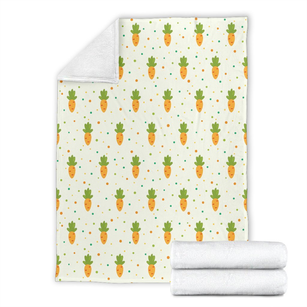 Carrot Dot Pattern Print Blanket-grizzshop