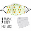 Carrot Dot Pattern Print Face Mask-grizzshop