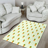 Carrot Dot Pattern Print Floor Mat-grizzshop