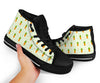 Carrot Dot Pattern Print Men Women's High Top Shoes-grizzshop