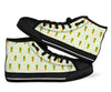 Carrot Dot Pattern Print Men Women's High Top Shoes-grizzshop