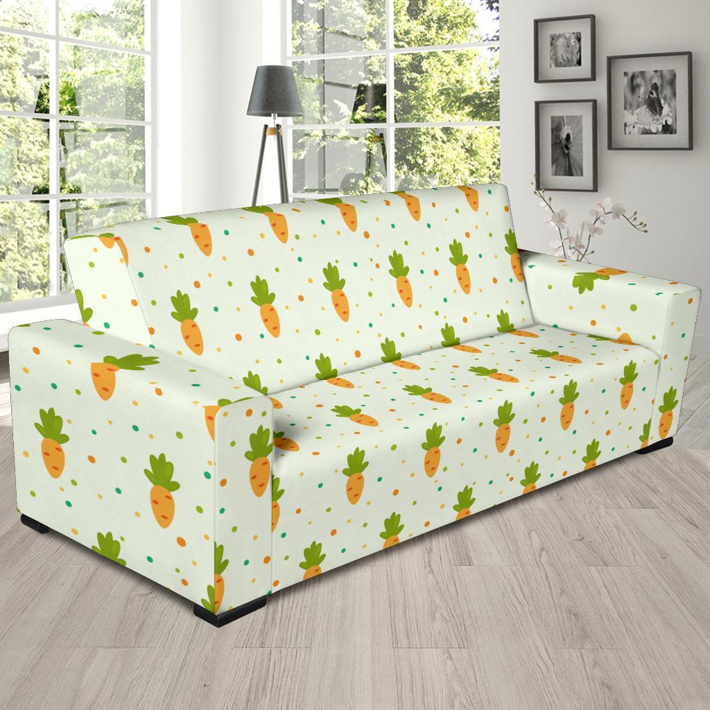 Carrot Dot Pattern Print Sofa Covers-grizzshop