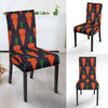 Carrot Face Pattern Print Chair Cover-grizzshop