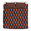 Carrot Face Pattern Print Duvet Cover Bedding Set-grizzshop