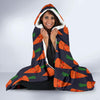 Carrot Face Pattern Print Hooded Blanket-grizzshop