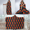 Carrot Face Pattern Print Hooded Blanket-grizzshop