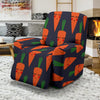 Carrot Face Pattern Print Recliner Cover-grizzshop