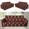 Carrot Face Pattern Print Sofa Covers-grizzshop