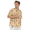 Carrot Little Print Pattern Men's Short Sleeve Shirts-grizzshop