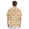 Carrot Little Print Pattern Men's Short Sleeve Shirts-grizzshop