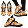 Carrot Pattern Print Black Sneaker Shoes For Men Women-grizzshop