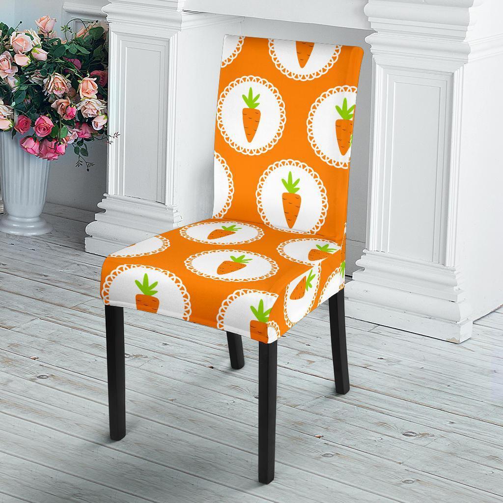 Carrot Pattern Print Chair Cover-grizzshop