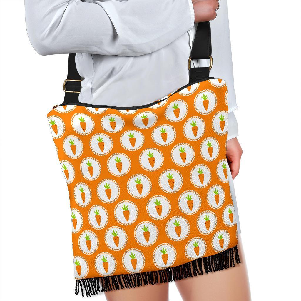 Carrot Pattern Print Crossbody Bags-grizzshop