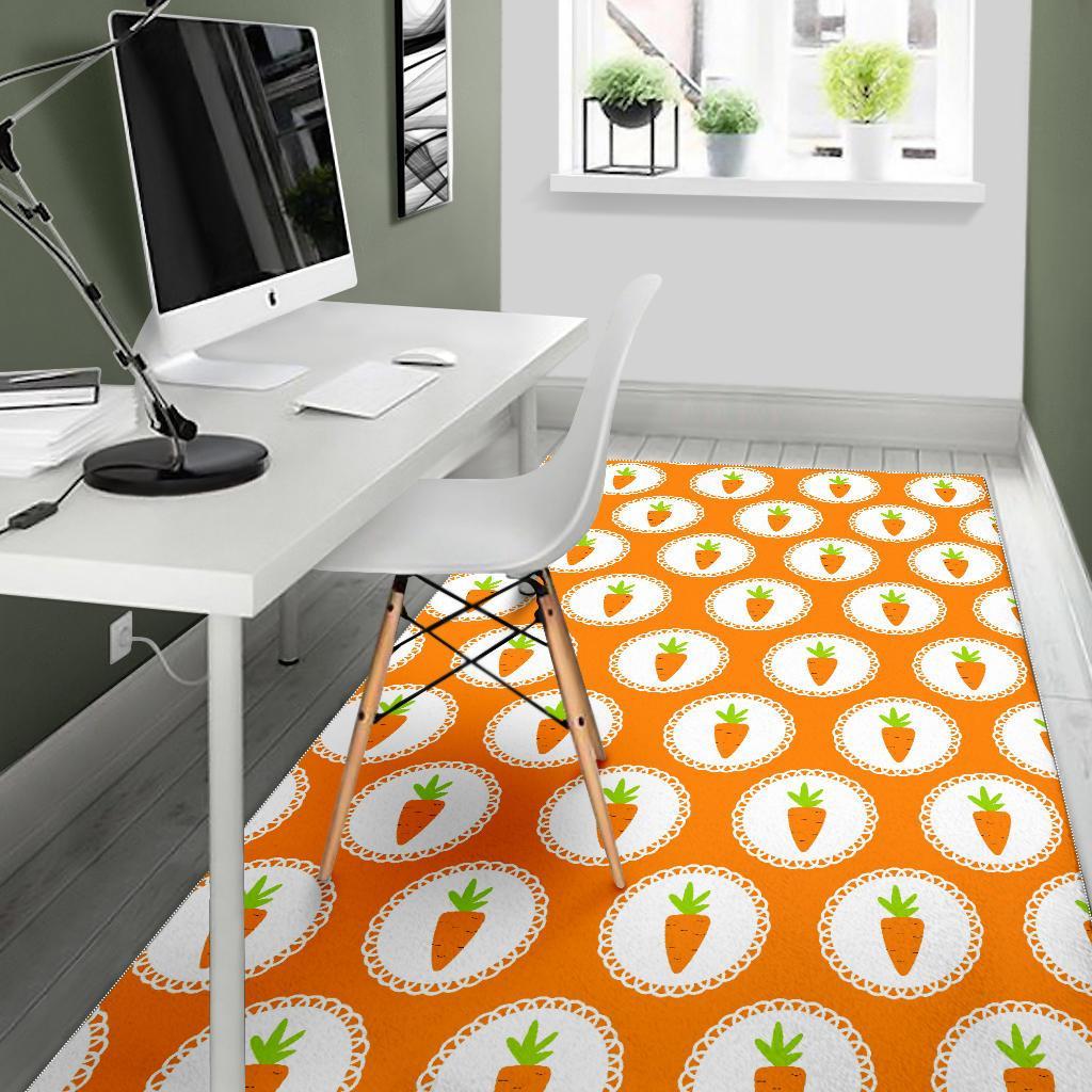 Carrot Pattern Print Floor Mat-grizzshop