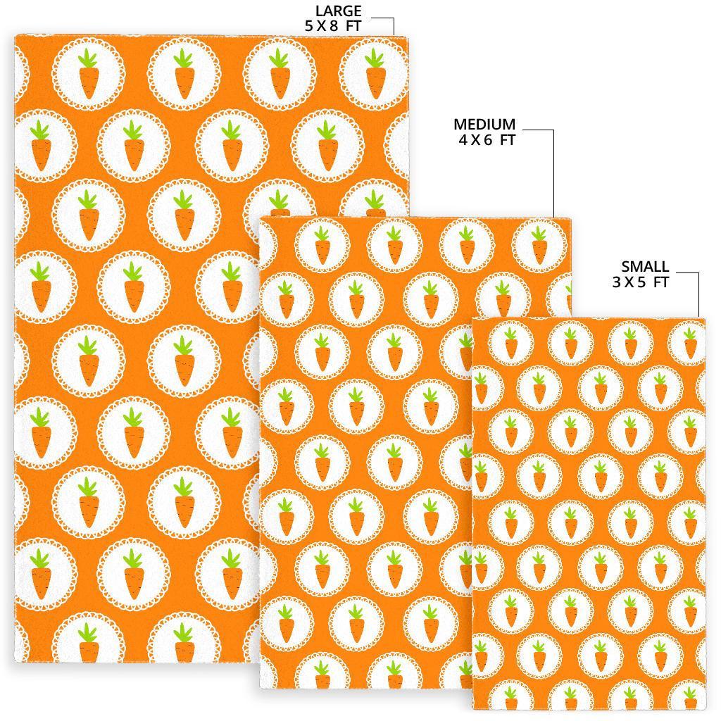 Carrot Pattern Print Floor Mat-grizzshop