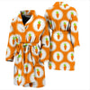 Carrot Pattern Print Men Long Robe-grizzshop