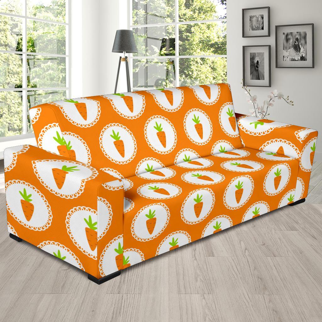 Carrot Pattern Print Sofa Covers-grizzshop