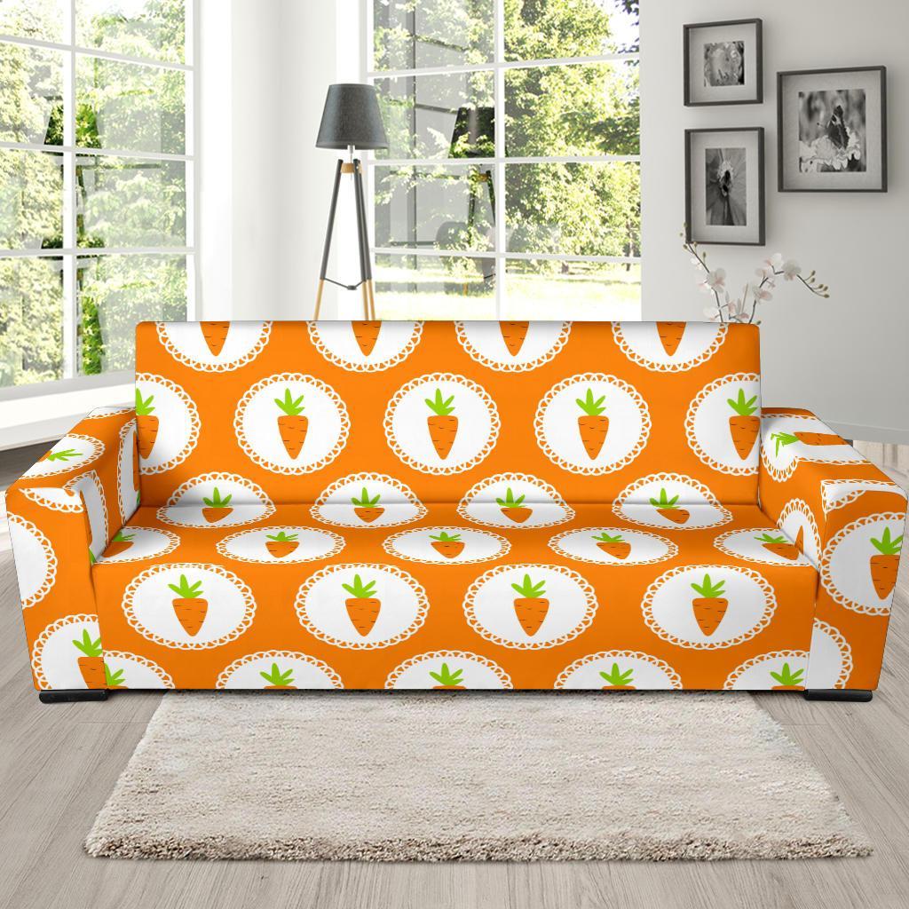 Carrot Pattern Print Sofa Covers-grizzshop