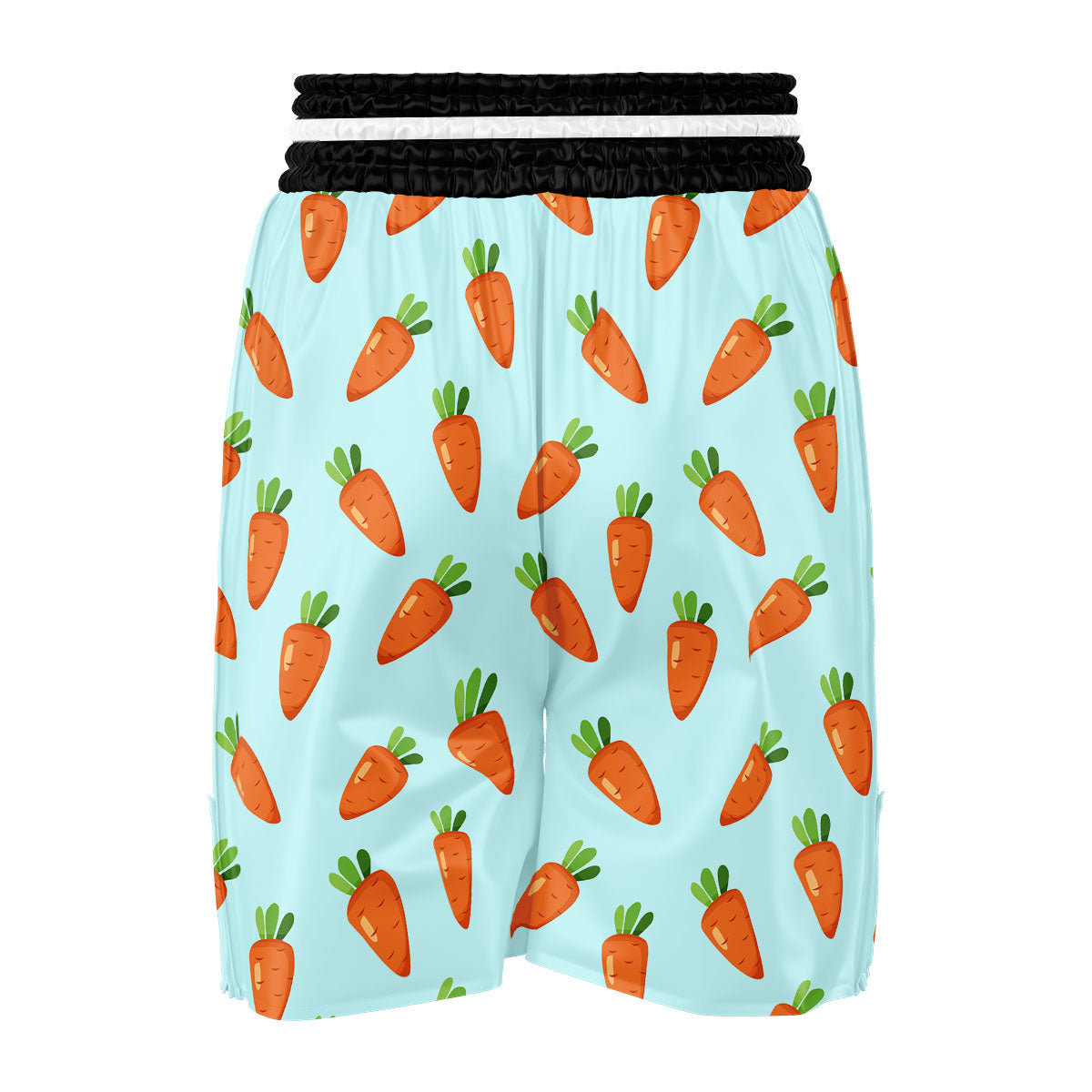 Carrot Print Pattern Boxing Shorts-grizzshop