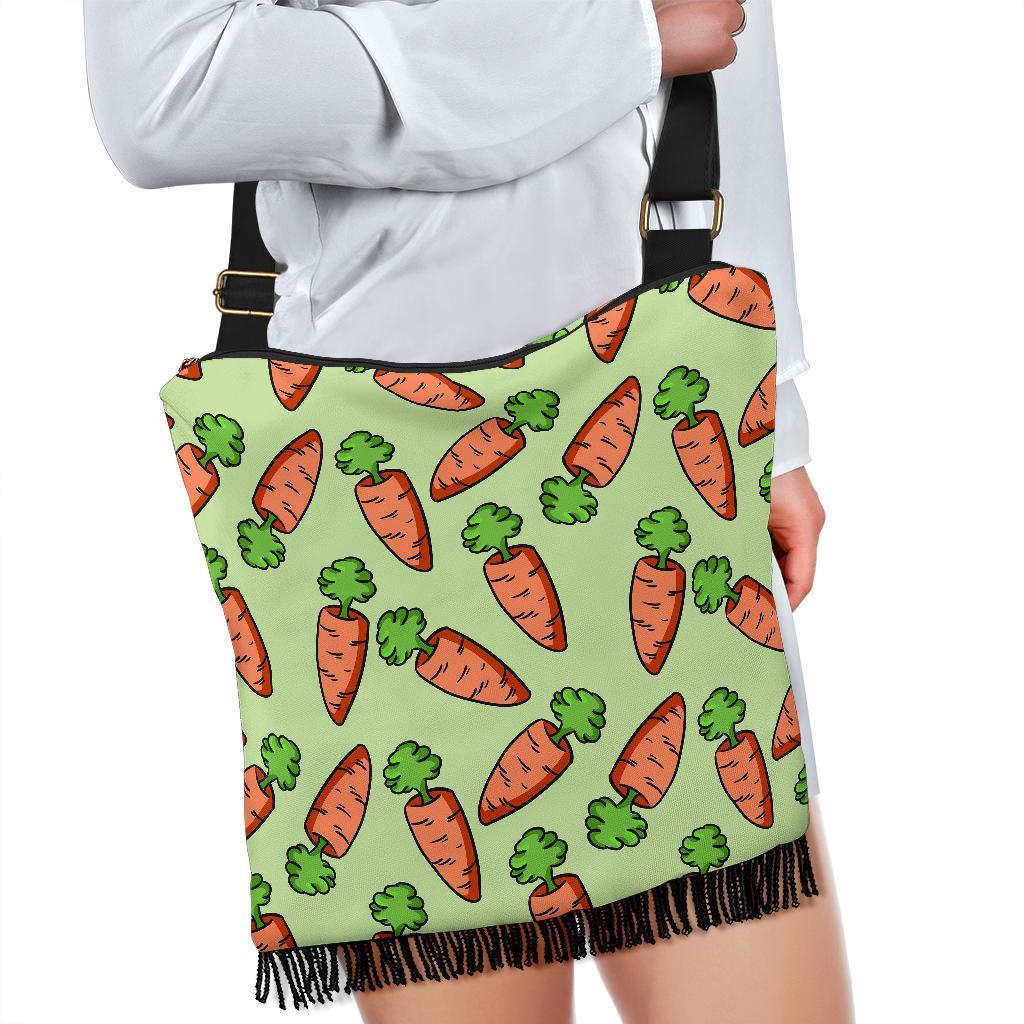 Carrot Print Pattern Crossbody Bags-grizzshop