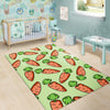 Carrot Print Pattern Floor Mat-grizzshop