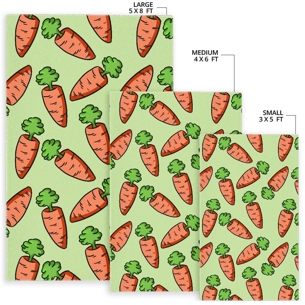 Carrot Print Pattern Floor Mat-grizzshop