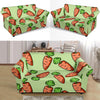 Carrot Print Pattern Loveseat Cover-grizzshop