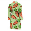 Carrot Print Pattern Men Long Robe-grizzshop